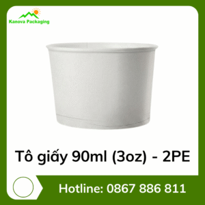 Tô giấy 90ml (3oz) - 2PE