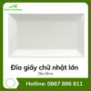 Đĩa giấy chữ nhật lớn 26x18cm