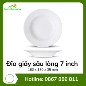 Đĩa giấy sâu lòng 7 inch