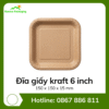 Đĩa giấy kraft 6 inch