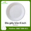 Đĩa giấy tròn 8 inch 20x20cm