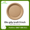 Đĩa giấy kraft 9 inch