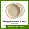 Đĩa giấy bã mía 7 inch