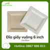Đĩa giấy vuông 6 inch 15x15cm