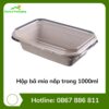 Hộp bã mía nắp trong 1000ml