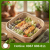 Hộp Bã Mía Vuông Nắp PET