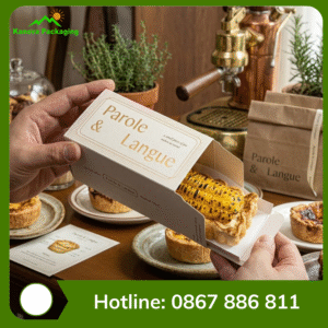Hộp Bánh Tart Dạng Kéo