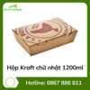 Hộp Kraft chữ nhật 1200ml