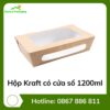 Hộp Kraft có cửa sổ 1200ml
