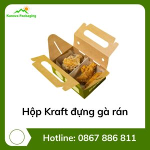 Hộp Kraft đựng gà rán