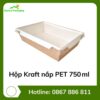 Hộp Kraft nắp PET 750 ml