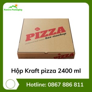Hộp Kraft pizza 2400 ml