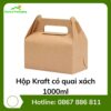Hộp Kraft có quai xách 1000ml