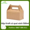 Hộp Kraft có quai xách 500ml