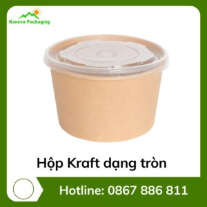 Hộp Kraft dạng tròn