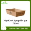 Hộp Kraft đựng xiên que 750ml