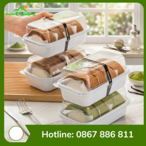 Hộp Nhựa Trắng Nắp Vòm