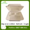 Hộp vỏ sò 1.100ml - 9x9 inch - 3 ngăn