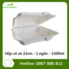 Hộp vỏ sò 23cm - 1 ngăn - 1300ml