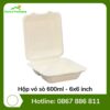 Hộp vỏ sò 600ml - 6x6 inch
