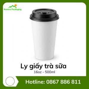 Ly giấy trà sữa 16oz - 500ml