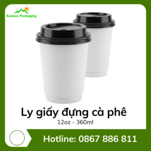 Ly giấy đựng cà phê 12oz - 360ml