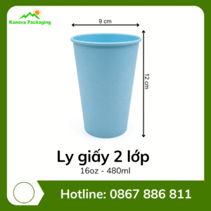 Ly giấy 2 lớp 16oz - 480ml