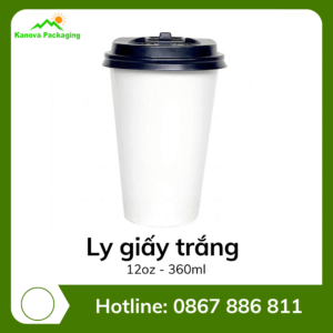 Ly giấy trắng 12oz - 360ml