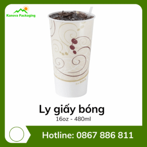 Ly giấy bóng 16oz - 480ml