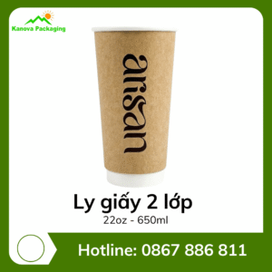 Ly giấy 2 lớp 22oz - 650ml