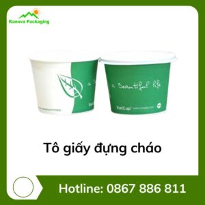 Tô giấy đựng cháo