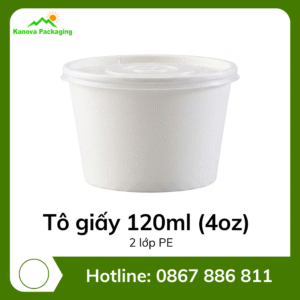 Tô giấy 120ml (4oz) - 2PE