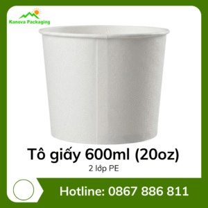Tô giấy 600ml (20oz) - 2PE