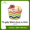 Tô giấy 90ml (3oz) in hình - 2PE