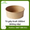 Tô giấy Kraft 1000ml (không nắp)