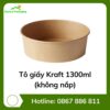 Tô giấy Kraft 1300ml (không nắp)