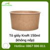 Tô giấy Kraft 150ml (không nắp)