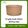 Tô giấy Kraft 250ml (không nắp)