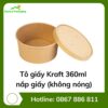 Tô giấy Kraft 360ml + nắp giấy (không nóng)