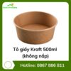 Tô giấy Kraft 500ml (không nắp)