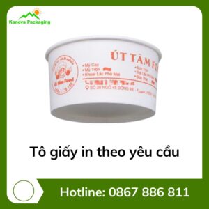 Tô giấy in theo yêu cầu