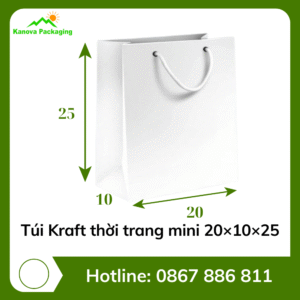 Túi Kraft thời trang mini 20×10×25