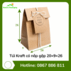 Túi Kraft có nắp gập 20×9×26
