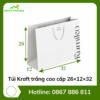 Túi Kraft trắng cao cấp 26×12×32