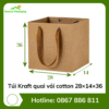 Túi Kraft quai vải cotton 28×14×36