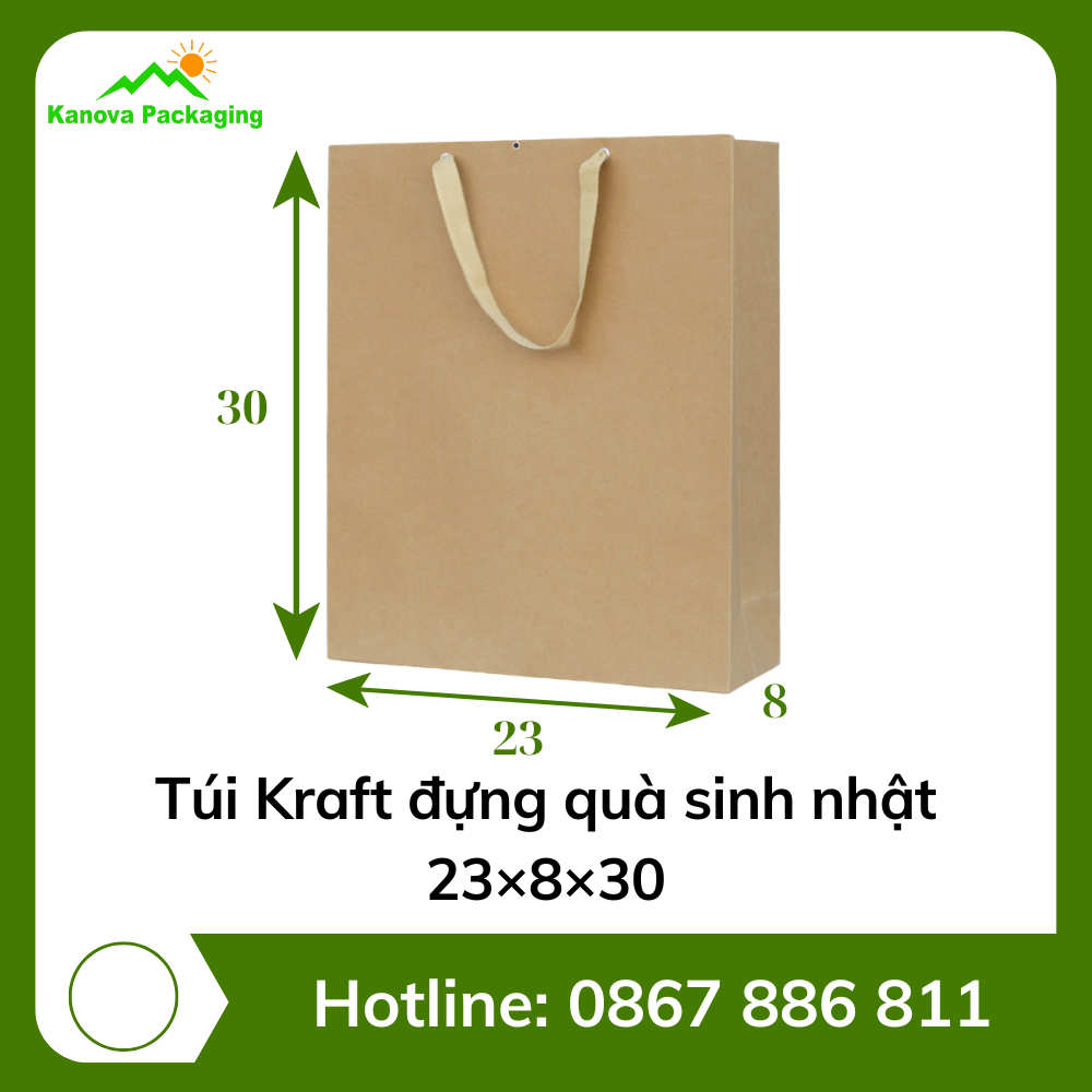 Túi giấy Kraft Kanova Pack (23) Kanova Pack