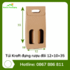 Túi Kraft đựng rượu đôi 12×10×35