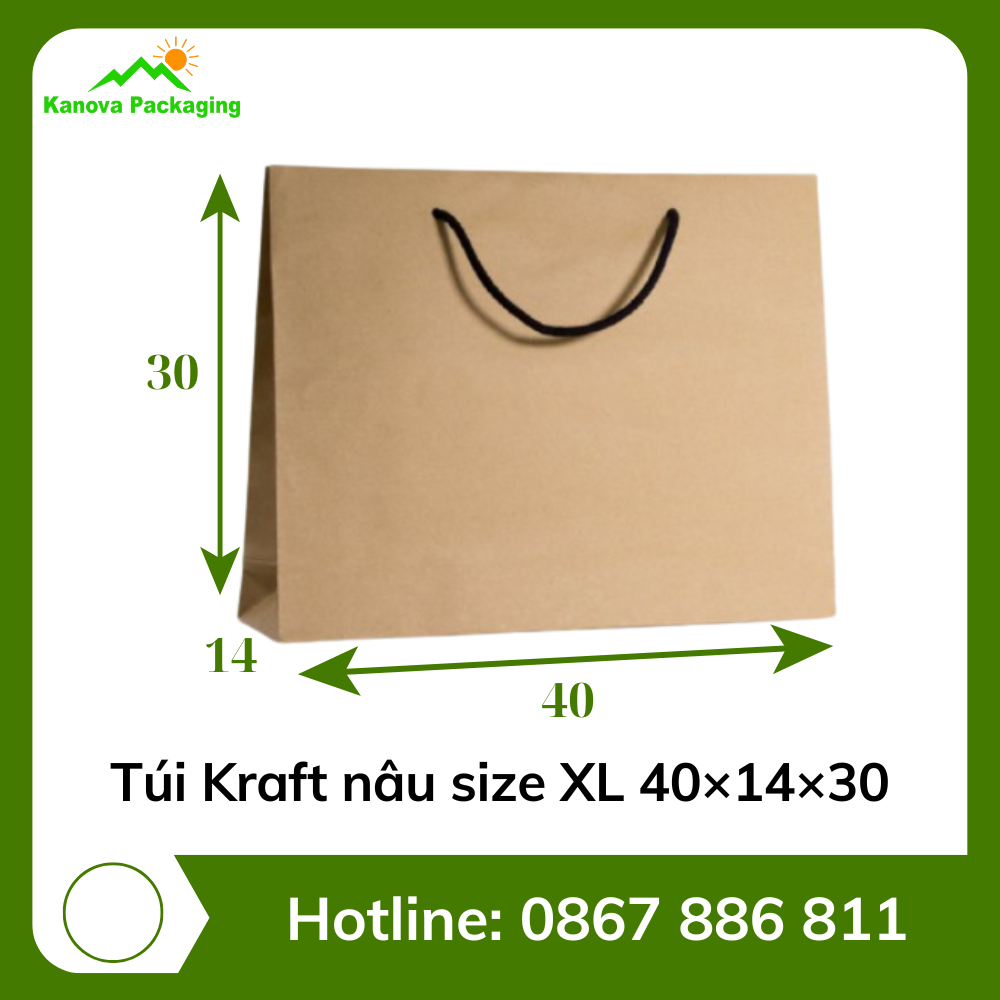 Túi giấy Kraft Kanova Pack (3) Kanova Pack