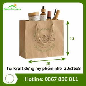 Túi Kraft đựng mỹ phẩm nhỏ