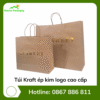 Túi Kraft ép kim logo cao cấp